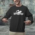 Swimming Symbol Men Graphic Sweatshirt Swimming Symbol Men Graphic Sweatshirt
