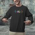 Women's Kayaking Heartbeat Tie Dye Canoe Boating Kayaks Men Graphic Sweatshirt