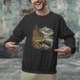 Women's Lakeside Canoe Cabin Escape Scene Men Graphic Sweatshirt Women's Lakeside Canoe Cabin Escape Scene Men Graphic Sweatshirt