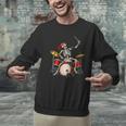 Women's Skeleton Drummer Skull Drum Kit Halloween Men Graphic Sweatshirt Women's Skeleton Drummer Skull Drum Kit Halloween Men Graphic Sweatshirt