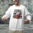 4th July BBQ Dad American Flag Brisket Smoke Men Graphic Sweatshirt