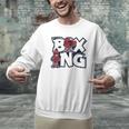 Boxing Professional Boxer Muay Thai Kickboxer Fan Boxing Men Graphic Sweatshirt