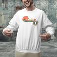 Canoe Retro Vintage Sunset Rainbow Raglan Baseball Tee Men Graphic Sweatshirt