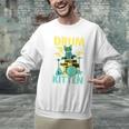 Cute Drummer Cat Drum Kitten Men Graphic Sweatshirt Cute Drummer Cat Drum Kitten Men Graphic Sweatshirt