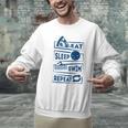 Eat Sleep Swimming Repeat Swimming Men Graphic Sweatshirt Eat Sleep Swimming Repeat Swimming Men Graphic Sweatshirt