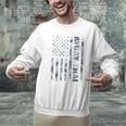 Muay Thai American Flag Camo Military Patriotic Men Graphic Sweatshirt Muay Thai American Flag Camo Military Patriotic Men Graphic Sweatshirt