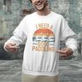 I Need A Good Paddling Retro Sunset Canoe Raglan Baseball Tee Men Graphic Sweatshirt