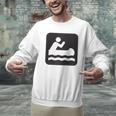 Outdoors Water Sports Canoe Canoeist Raglan Baseball Tee Men Graphic Sweatshirt