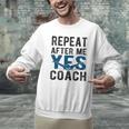 Repeat Yes Swim Coach Swimming Coach Men Graphic Sweatshirt Repeat Yes Swim Coach Swimming Coach Men Graphic Sweatshirt