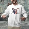 USA Patriotic Drum Kit American Flag Drum Set Men Graphic Sweatshirt USA Patriotic Drum Kit American Flag Drum Set Men Graphic Sweatshirt