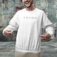 Vintage Drum Kit Heartbeat Graphic For Drummers Men Graphic Sweatshirt