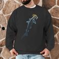 Beautiful Colors Swimming Hammerhead Shark Lovers Men Graphic Sweatshirt