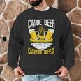 Canoe Beer Campfire Repeat Kayak Canoe Men Graphic Sweatshirt