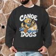 Canoe Dogs Golden Retriever Paddling Graphic Men Graphic Sweatshirt