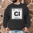 Chlorine Periodic Table Symbol Chemistry Swimming Dive Men Graphic Sweatshirt Chlorine Periodic Table Symbol Chemistry Swimming Dive Men Graphic Sweatshirt