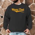 Distressed Muay Thai Kickboxing MMA BJJ Thailand T-Shirt Men Graphic Sweatshirt