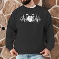 Drum Kit Heartbeat Drummer Music Lover EKG Pulse Set Note Men Graphic Sweatshirt Drum Kit Heartbeat Drummer Music Lover EKG Pulse Set Note Men Graphic Sweatshirt