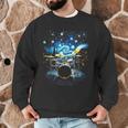 Drum Kit Percussionist Drummer Van Gogh Drums Men Graphic Sweatshirt