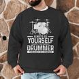 Drummer Drum Kit Saying Drummer Men Graphic Sweatshirt
