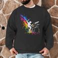 Drummer Silhouette Drum Kit Splatter Art Men Graphic Sweatshirt