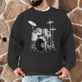 Drums Drum Kit Music Men Graphic Sweatshirt Drums Drum Kit Music Men Graphic Sweatshirt