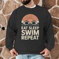Eat Sleep Swim Repeat Swimmer Swimming Men Graphic Sweatshirt Eat Sleep Swim Repeat Swimmer Swimming Men Graphic Sweatshirt