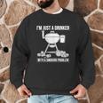 I'm Just A Drinker With A Smoking Problem BBQ Dads Grilling Men Graphic Sweatshirt