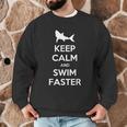 Keep Calm And Swim Faster Swimming T-Shirt Men Graphic Sweatshirt Keep Calm And Swim Faster Swimming T-Shirt Men Graphic Sweatshirt