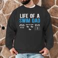 Life Of A Swim Dad Of A Swimmer Dad Swimming Father Men Graphic Sweatshirt