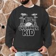 Little Drummer Awesome Drum Kit For Young Musicians Men Graphic Sweatshirt