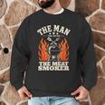 Man Myth Meat Smoker Legend BBQ Dad Men Graphic Sweatshirt