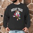 Muay Thai Art For Girls Kids Women Mixed Martial Arts Men Graphic Sweatshirt