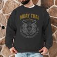 Muay Thai Art Twin Tigers Muay Thai Fighter MMA Martial Arts Men Graphic Sweatshirt