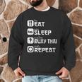 Muay Thai Boxing Thai Boxer Thai Kickboxing Men Graphic Sweatshirt Muay Thai Boxing Thai Boxer Thai Kickboxing Men Graphic Sweatshirt