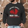 Muay Thai Boxing Teacher Kickboxing Martial Arts Instructor Men Graphic Sweatshirt Muay Thai Boxing Teacher Kickboxing Martial Arts Instructor Men Graphic Sweatshirt