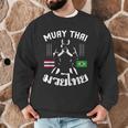 Muay Thai Brazil Brazilian Martial Arts Thai Men Graphic Sweatshirt