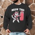 Muay Thai Cat Meow Thai Women Neko Costume Muay Thai Men Graphic Sweatshirt