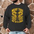 Muay Thai Dragons Thai Boxing Fighter Men Graphic Sweatshirt