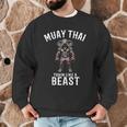 Muay Thai Elephant Kickboxing And Elephant Thai Men Graphic Sweatshirt