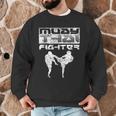 Muay Thai Fighter Boxing Martial Arts Men Graphic Sweatshirt