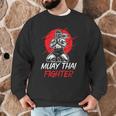 Muay Thai Fighter Martial Arts Boxing Hobby Men Graphic Sweatshirt