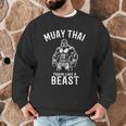 Muay Thai Gorilla Kickboxing And Gorilla Thai Boxing Men Graphic Sweatshirt