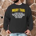 Muay Thai Martial Arts Combat Sports Men Graphic Sweatshirt