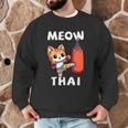 Muay Thai Meow Thai Thai Boxing For Boys Muay Thai Cat Men Graphic Sweatshirt Muay Thai Meow Thai Thai Boxing For Boys Muay Thai Cat Men Graphic Sweatshirt
