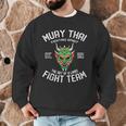 Muay Thai Oni Fight Team Kickboxing Men Graphic Sweatshirt