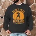 Muay Thai Thailand 1968 Slogan Sport Men Graphic Sweatshirt