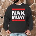 Nak Muay Thai Kickboxing MMA Men Graphic Sweatshirt