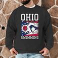 Ohio Flag Swimming Team Swim Swimmer US State Men Graphic Sweatshirt