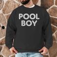 Pool Boy Saying Swim Cool Swimmer Swimming Pool Men Graphic Sweatshirt