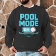 Pool Mode On Summer Swimming Vacation Men Graphic Sweatshirt Pool Mode On Summer Swimming Vacation Men Graphic Sweatshirt